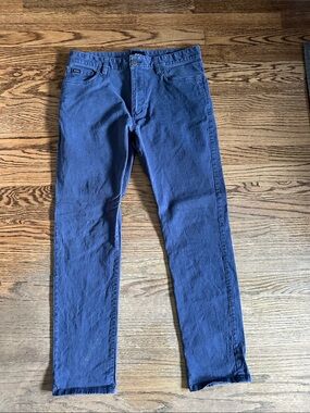 RVCA Men's Slim Straight Jeans in Deep Blue size 33